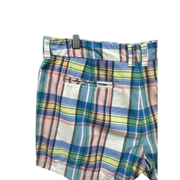 KHAKIS by GAP Multi-Color PLAID "CITY 3 Inch" Shorts Sz 10 4‎ Pockets - Picture 5 of 8